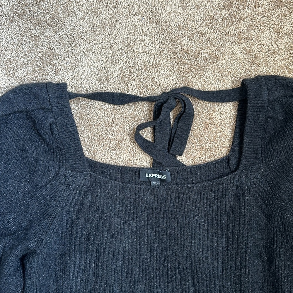 Express Tie-Back Sweater - Picture 2 of 9